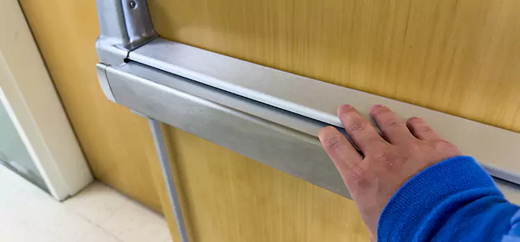 Installing a Push Bar on a Door Mishawaka